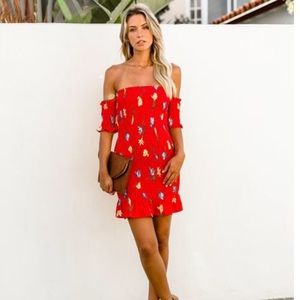 VICI Collection Miami Heat Smocked Dress